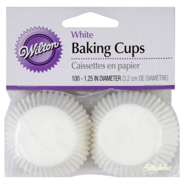 Wilton mini muffinkapszli fehér 100db Wilton mini muffinkapszli fehér 100db