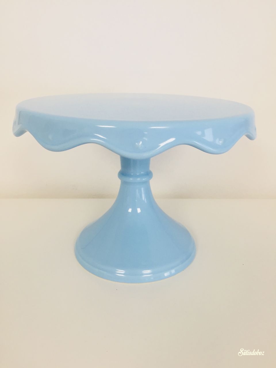 Kerámia tortatál - Babakék 21cm Kerámia tortatál - Babakék 21cm
