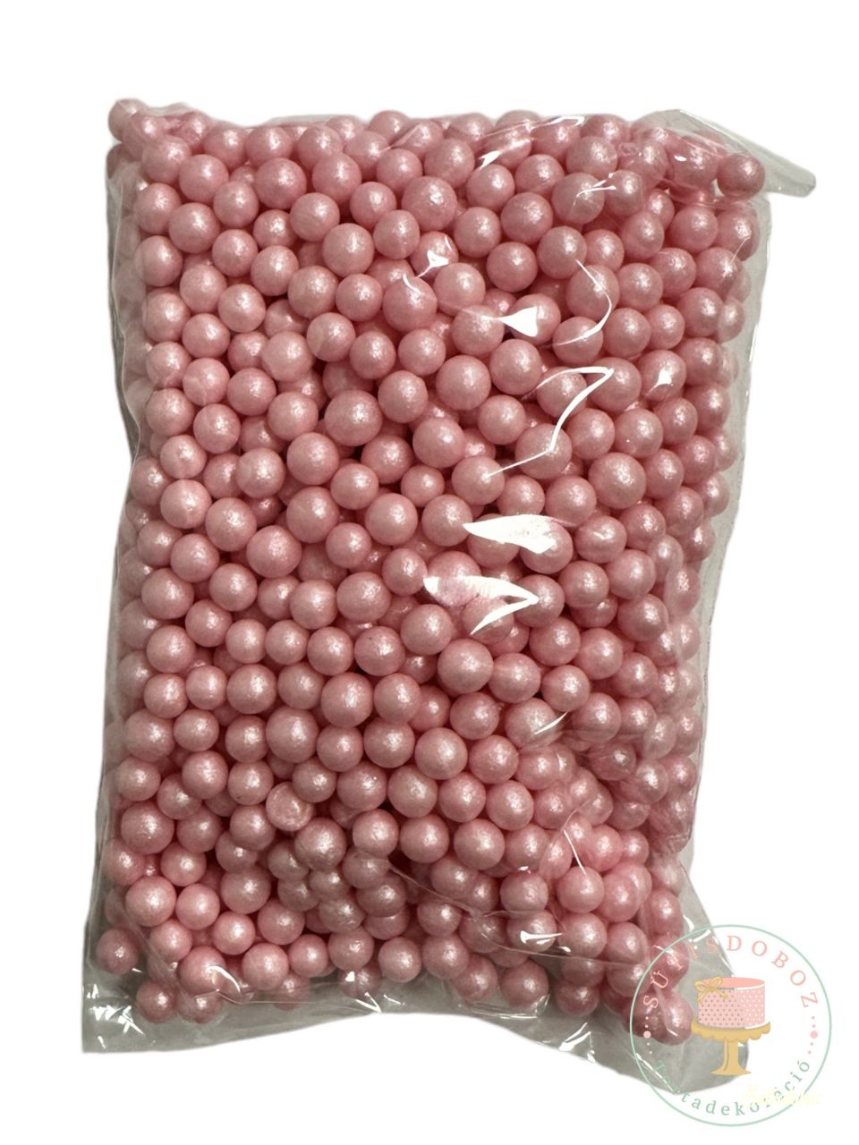 Cukorgyöngy 10dkg - Rózsaszín 4mm
