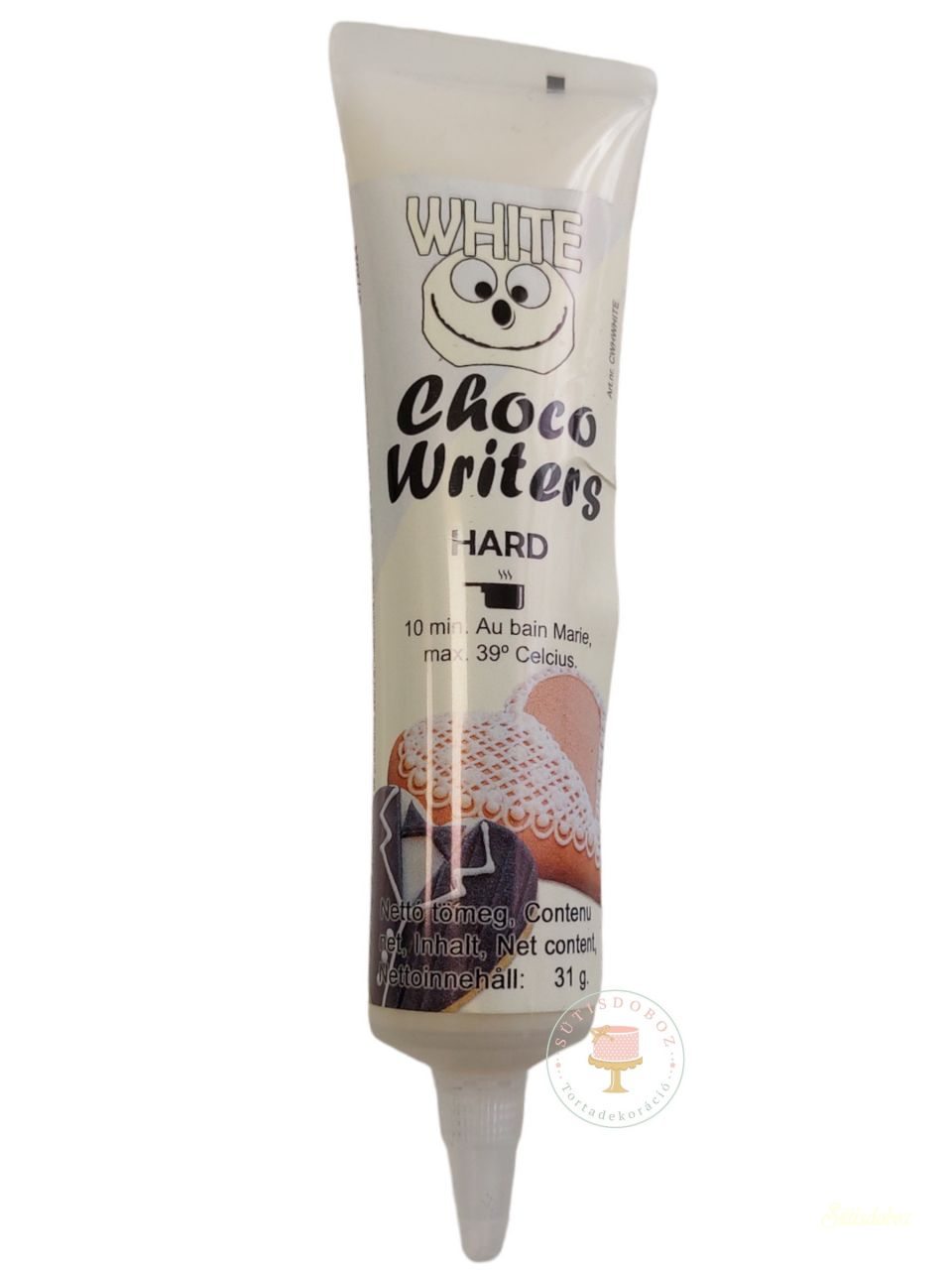 ChocoWriters fehércsokoládé ízû cukoríró toll - Fehér 32g