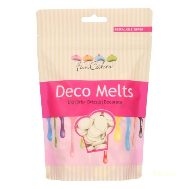 Funcakes Deco Melts 250g - Fehér