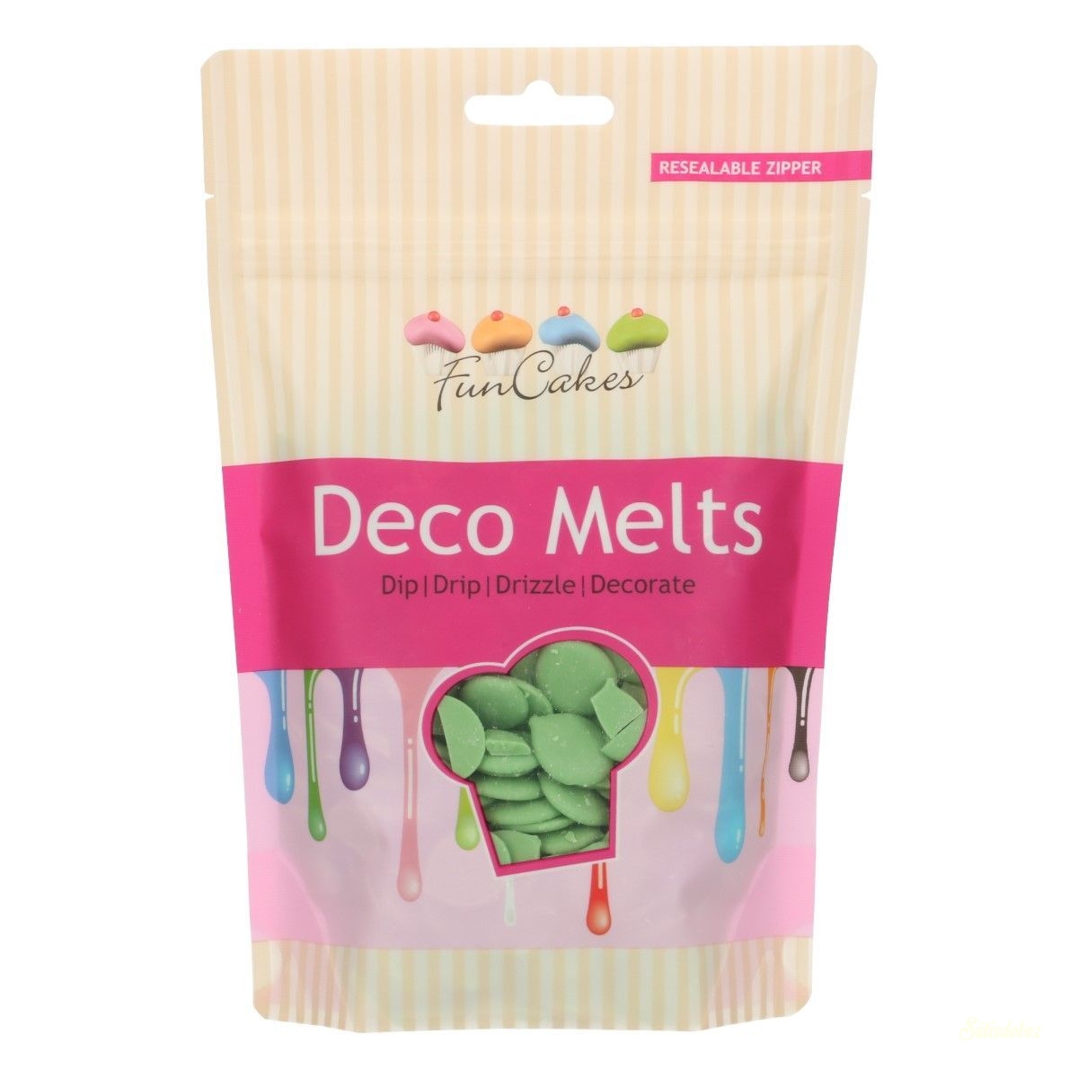 Funcakes Deco Melts 250g - Zöld