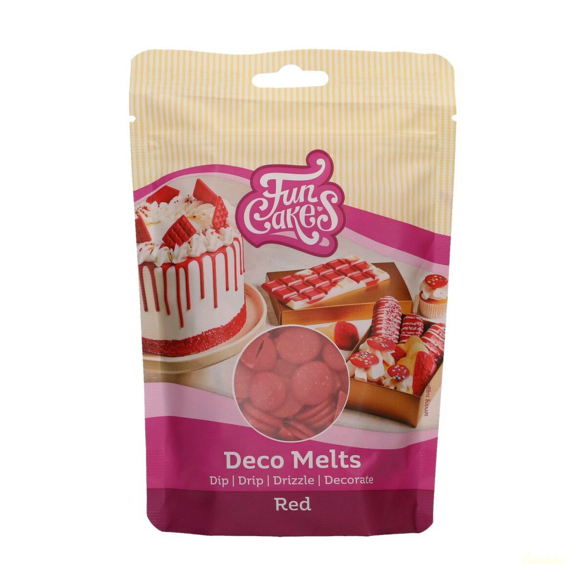 Funcakes Deco Melts 250g - Piros