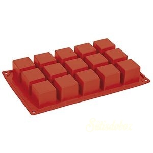 Pavoni szilikon sütőforma - Cube négyzet 3x5 db 