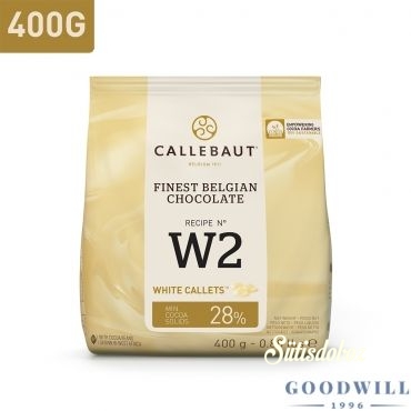 Callebaut belga csokoládé pasztilla 400g - fehér