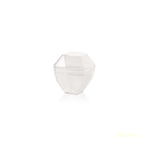 Műanyag mini desszert pohár tetővel 180ml - 20db