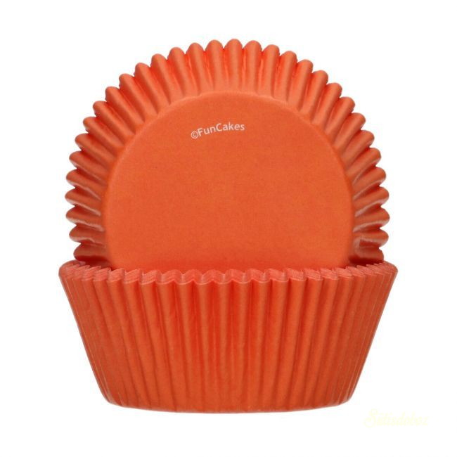 Funcakes muffinpapír 48db - Narancssárga