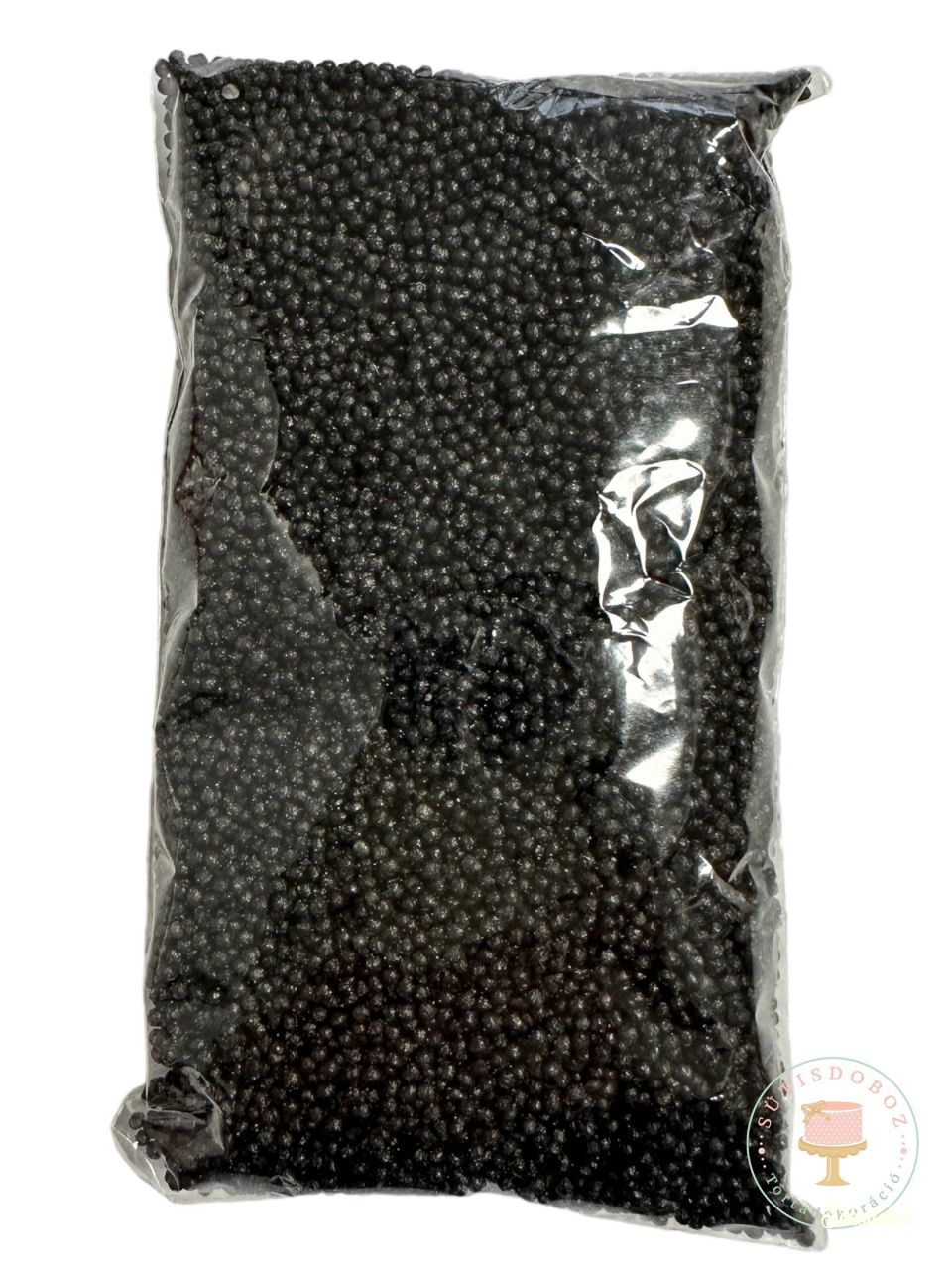 Cukorgyöngy 10dkg - Fekete 1mm