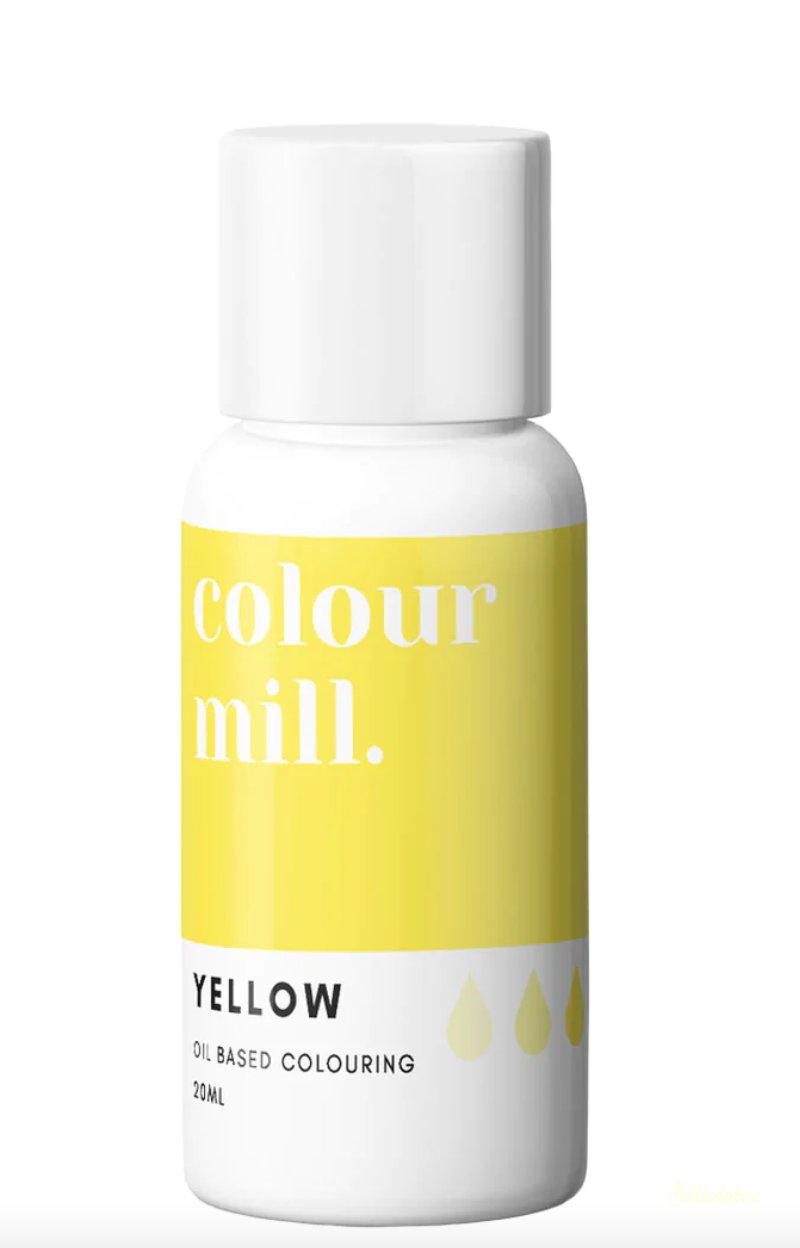 Colour Mill olaj bázisú ételfesték 20ml - Yellow sárga