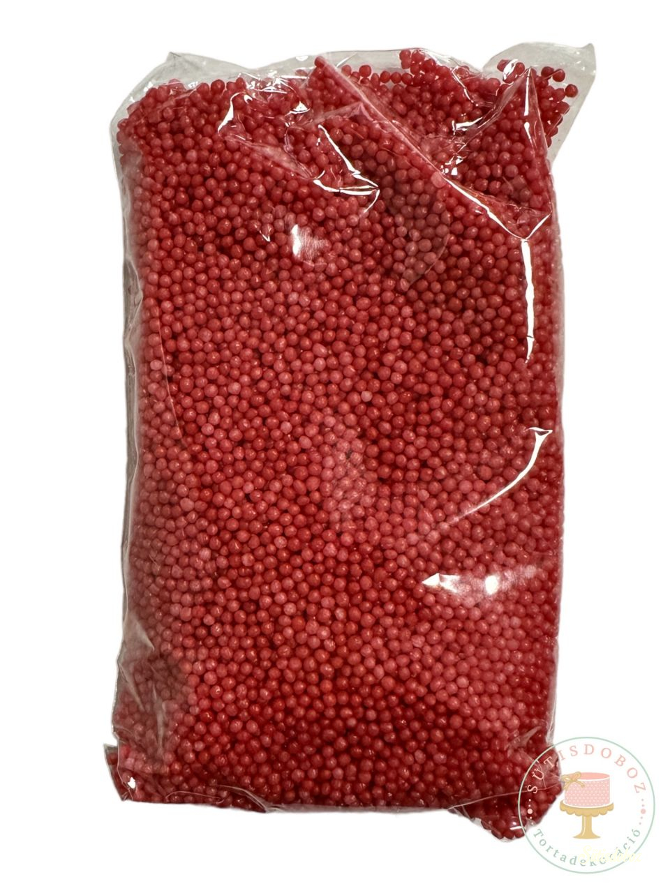 Cukorgyöngy 10dkg - Piros 1mm