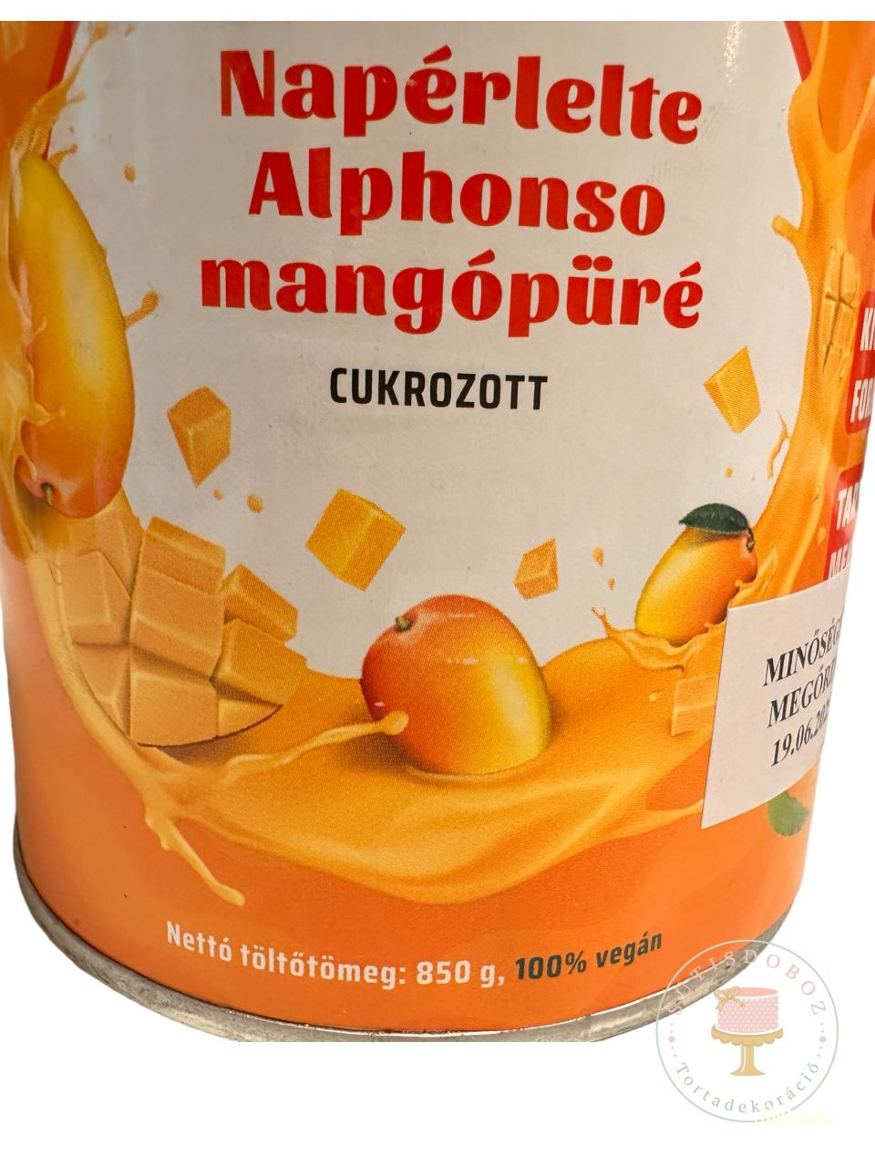 Mangó püré konzerv 95%-os gyümölcstartalommal 850 ml