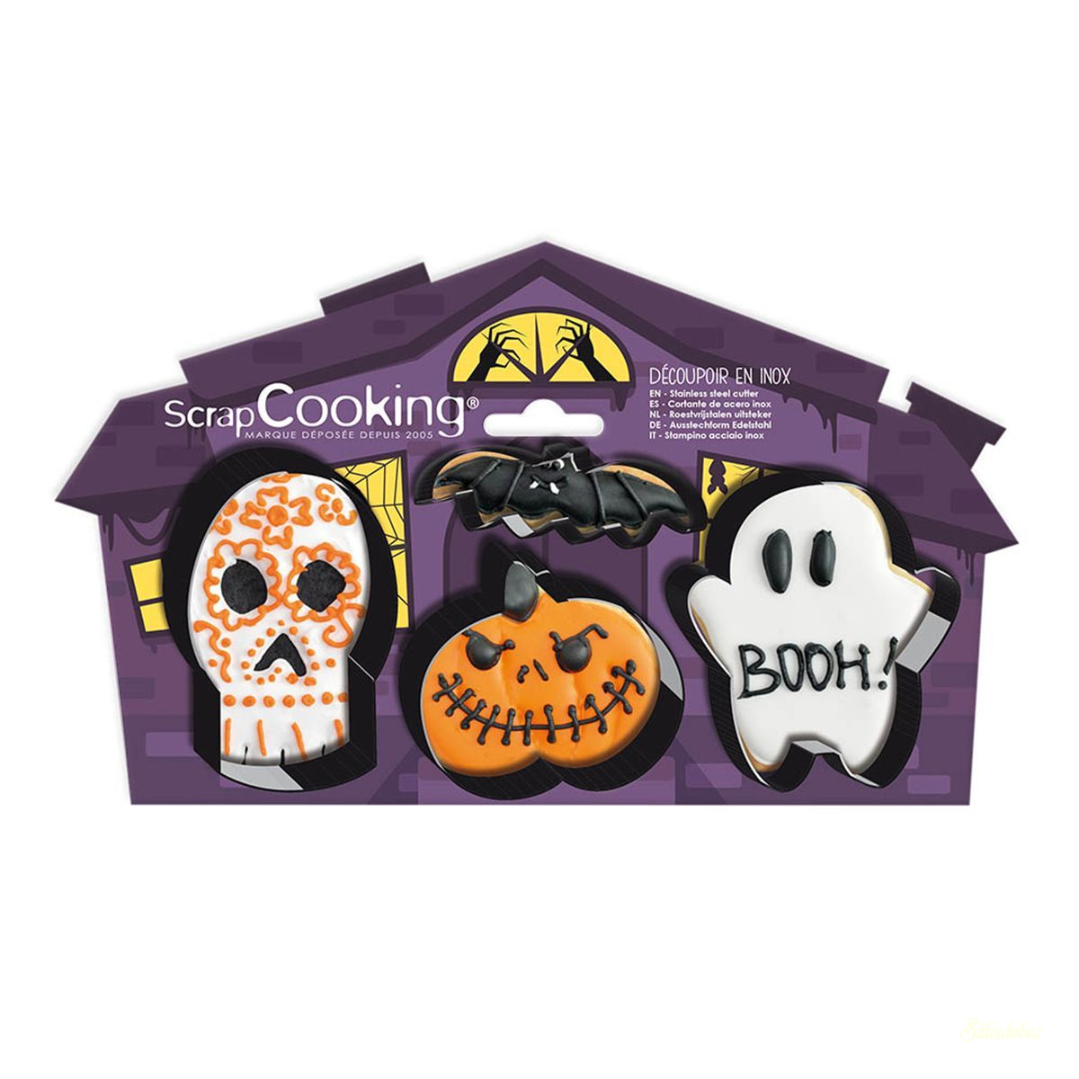 ScrapCooking 4 db-os fém kiszúró szett - Halloween