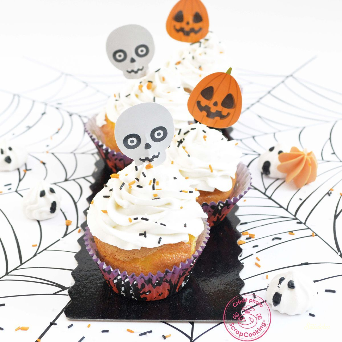 ScrapCooking muffin díszítő szett 24db-os Halloween