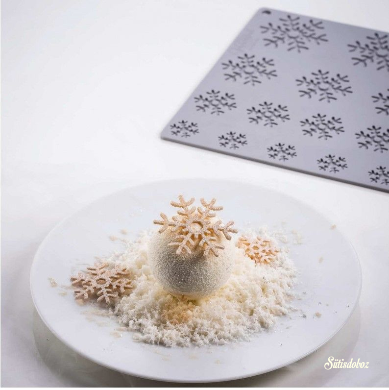 Pavoni szilikon csokidísz forma - Snowflake