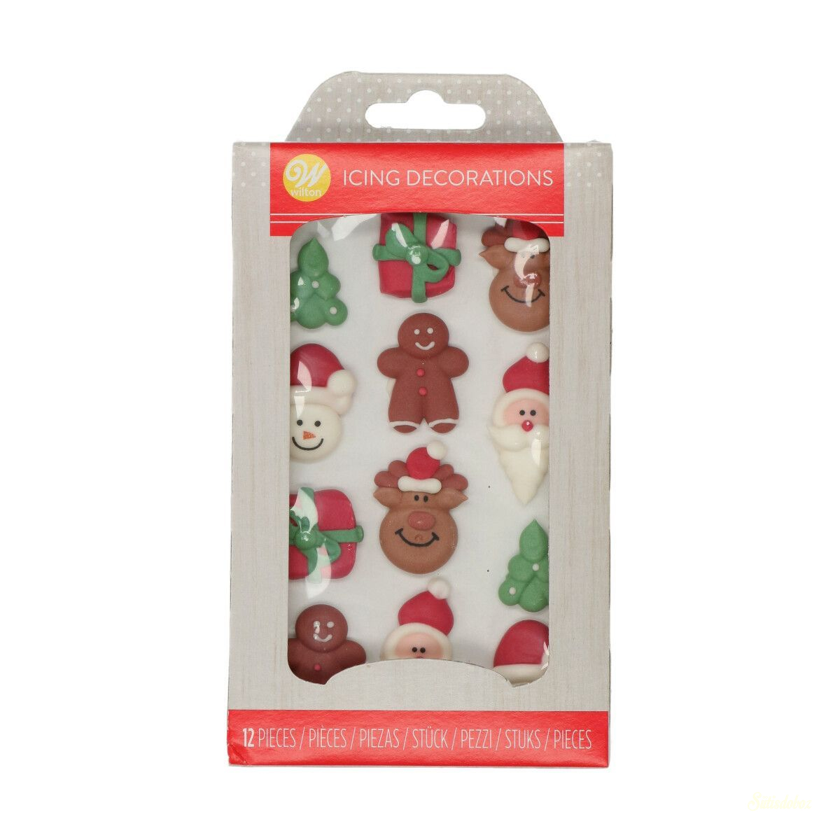 Wilton royal icing cukordísz 12db - Karácsonyi minták