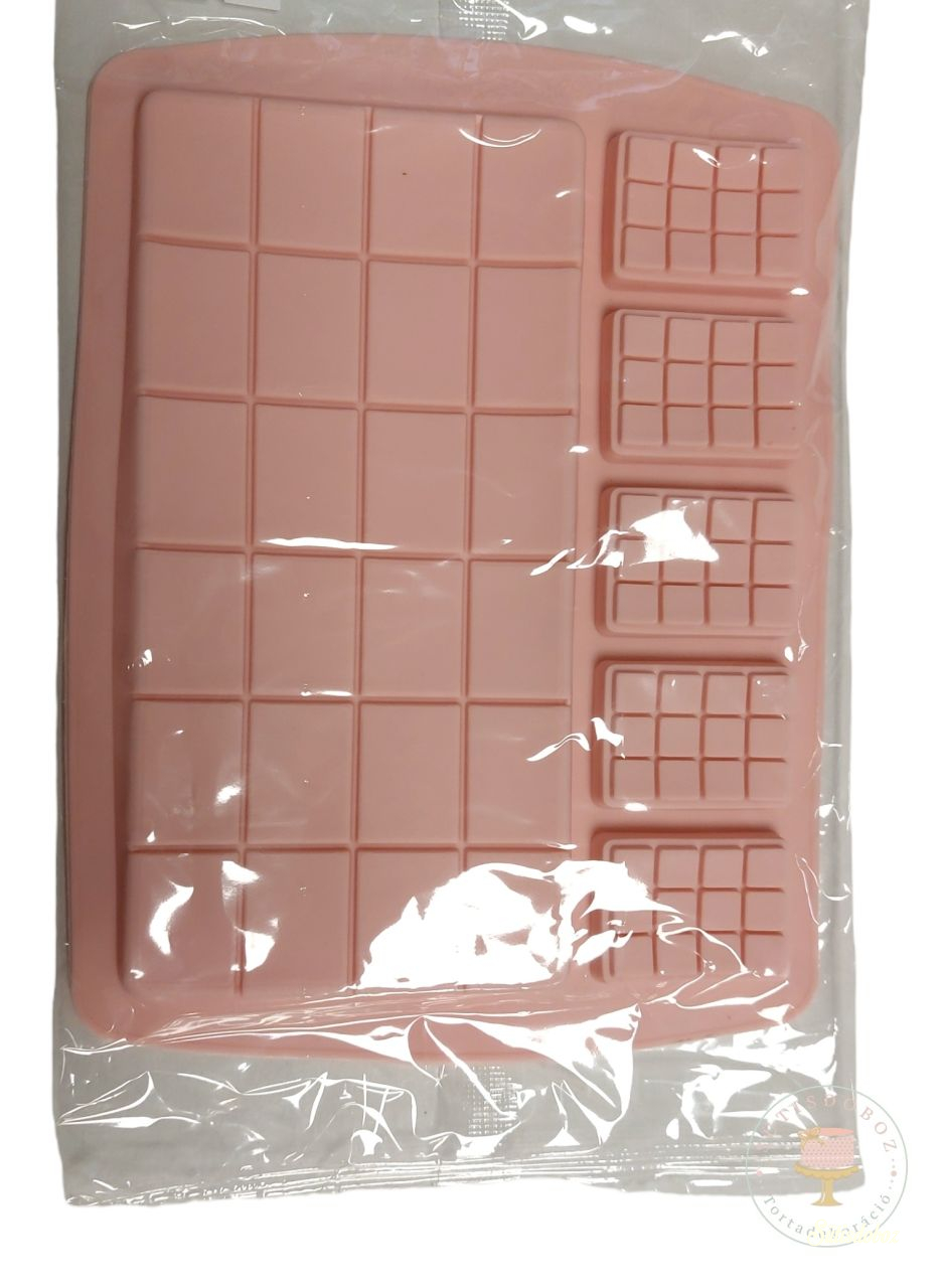 Szilikon csokoládé bonbon forma - Nagy tábla és kis táblák