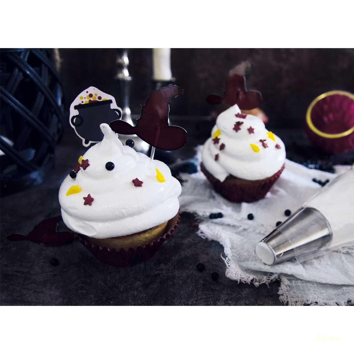 ScrapCooking muffin díszítő szett 24db-os Halloween Boszorkányos