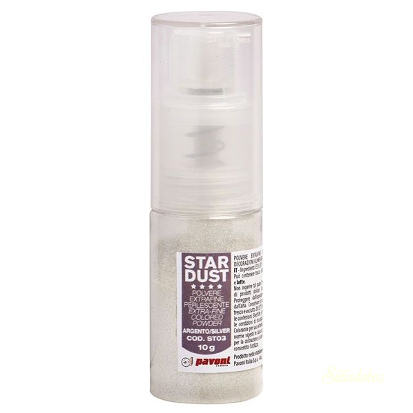 Pavoni ehető csillám spray 10g - Ezüst