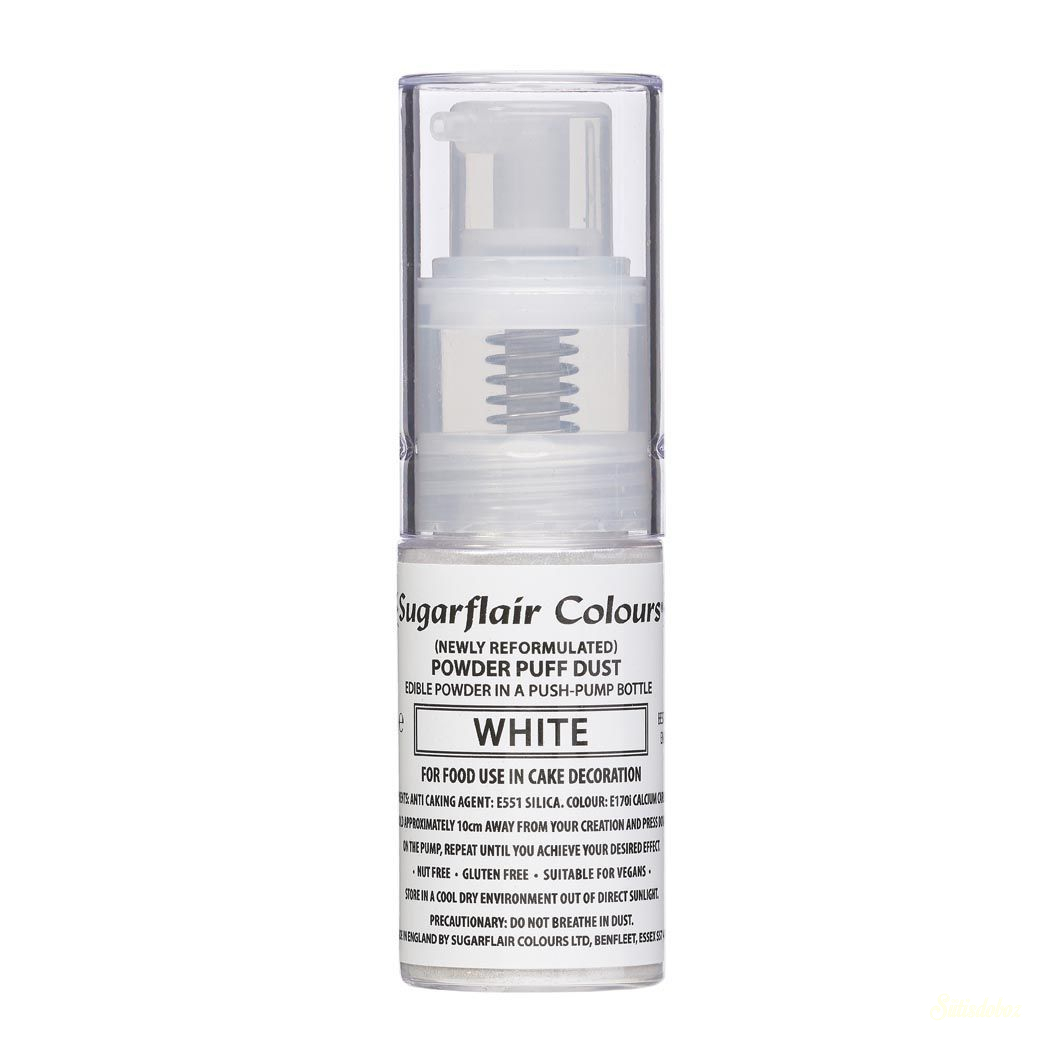 Sugarflair ehető spray 10g -Fehér