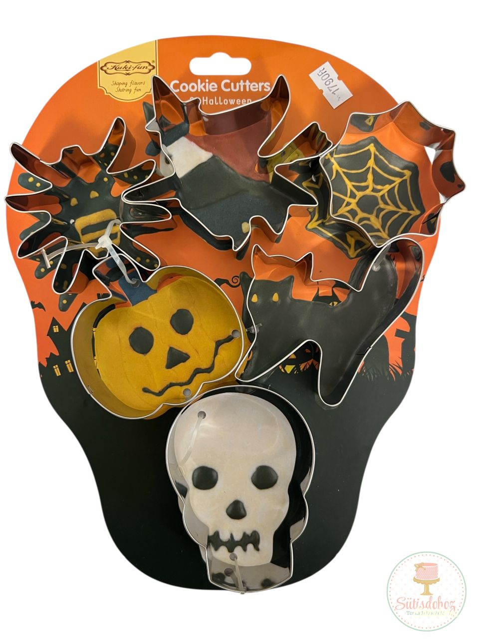 Fém kiszuró 6db-Halloween minta